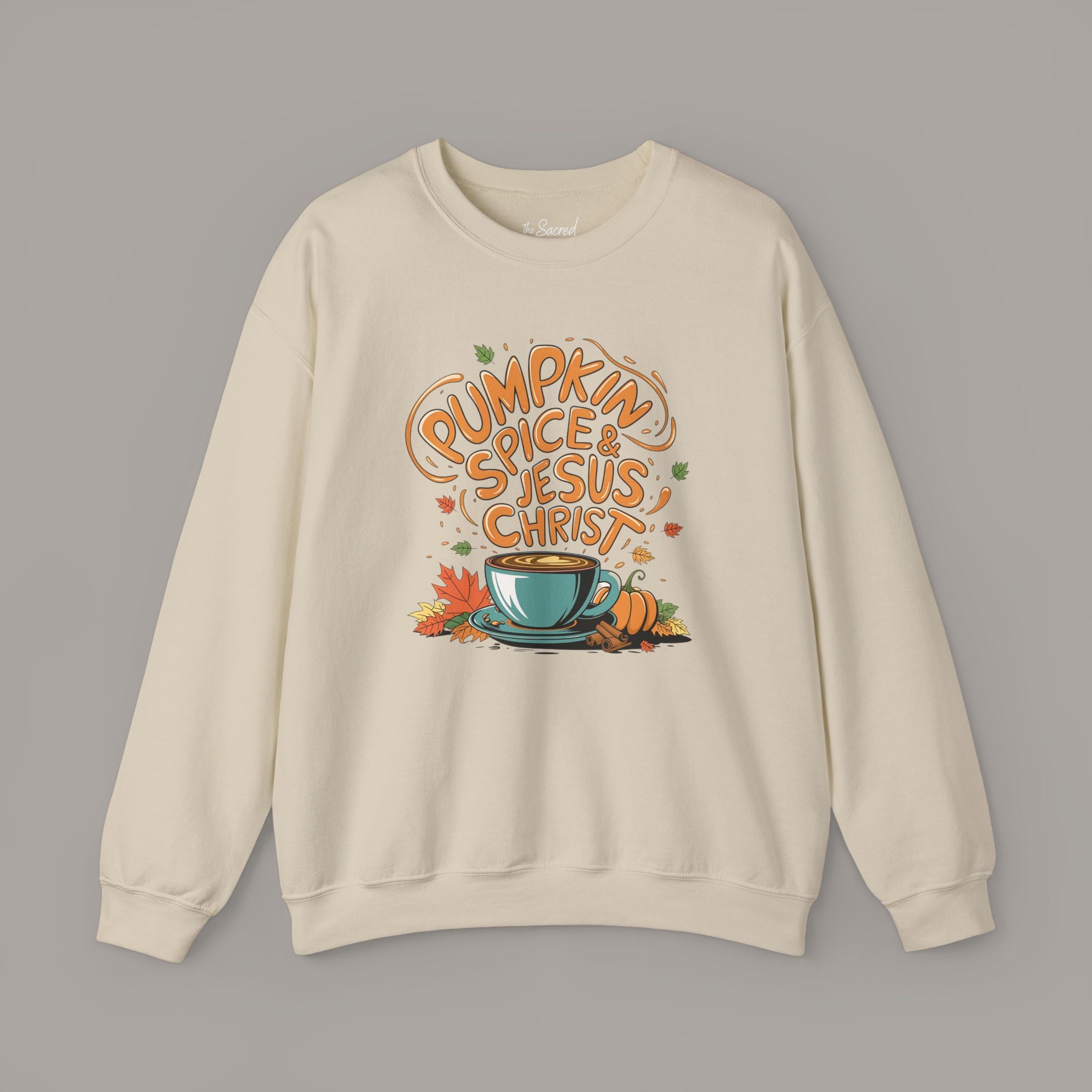 Pumpkin Spice & Jesus Christ Crewneck Sweatshirt