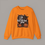 Scared Without Him Crewneck Sweatshirt